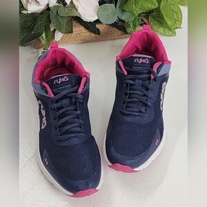 Ryka Navy and Pink Women's Sneakers